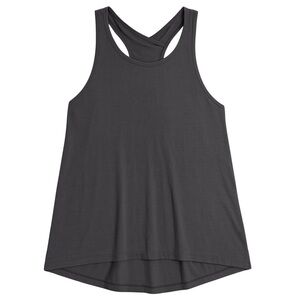 New Athleta Power Up Tank Top Wicking UPF 50+ Unstinkable Activewear Yoga Gray M